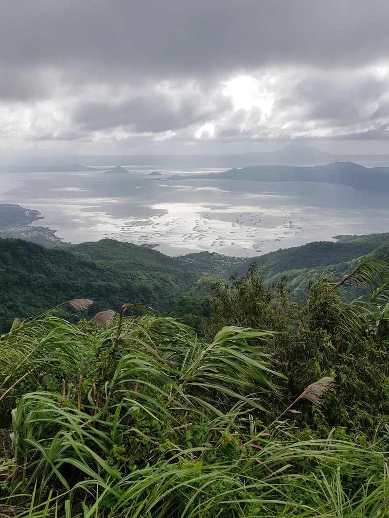 Taal volcano through the clouds — nature at its most dramatic